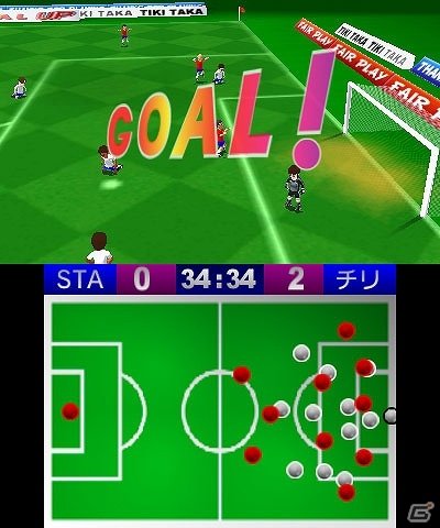 誰でも遊べるワールドカップ！3DSダウンロードソフト「スターシリーズ：3Dサッカー」が6月11日に配信予定の画像7