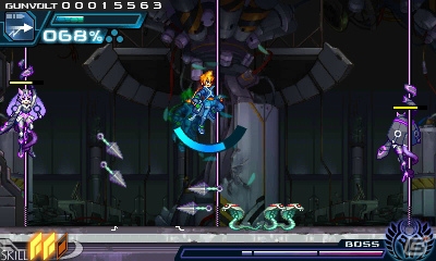 3DS「蒼き雷霆 ガンヴォルト」ボスとして立ちはだかる能力者「七宝剣」からデイトナ、エリーゼ、ストラトスを紹介！の画像24