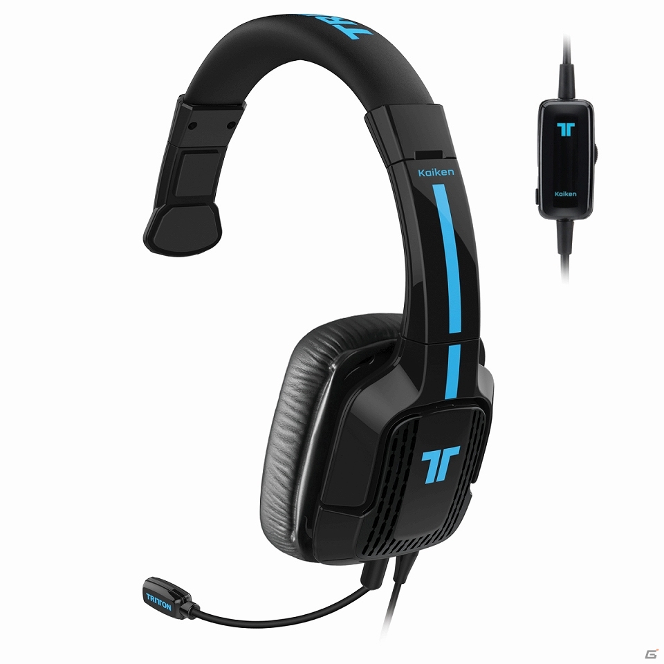 マッドキャッツ、手頃な価格のPS4向けチャット専用モノラルヘッドセット「TRITTON Kaiken Mono Chat Headset Black」を6月19日に発売の画像1