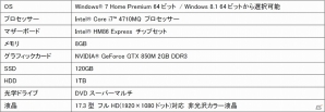 iiyama PC、グラフィックにGeForce GTX 850Mを搭載した17型ゲームノートPC「17GSH7100-i5-LEB」など6機種を発売の画像2