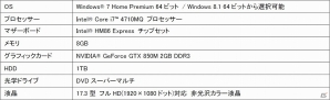 iiyama PC、グラフィックにGeForce GTX 850Mを搭載した17型ゲームノートPC「17GSH7100-i5-LEB」など6機種を発売の画像4
