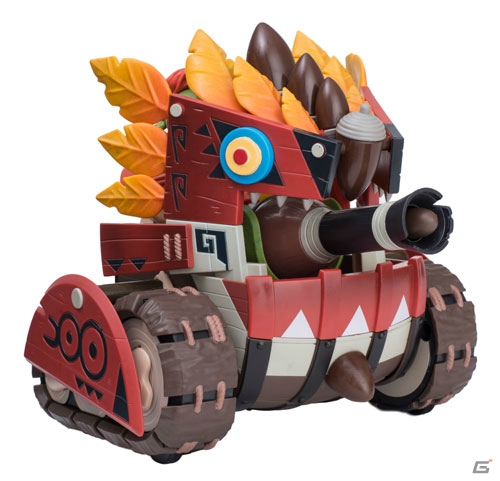 オトモアイルーたちが魅せる合体技「ネコ式火竜車」のRCアクションフィギュアが2014年秋に発売決定の画像1