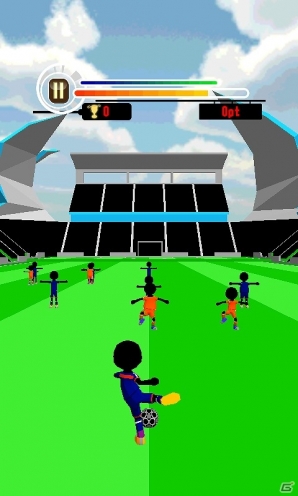 Android「パスを繋げろ！サッカーパス 3D」が配信―フリック操作でパスを繋げていくカジュアルゲームの画像3