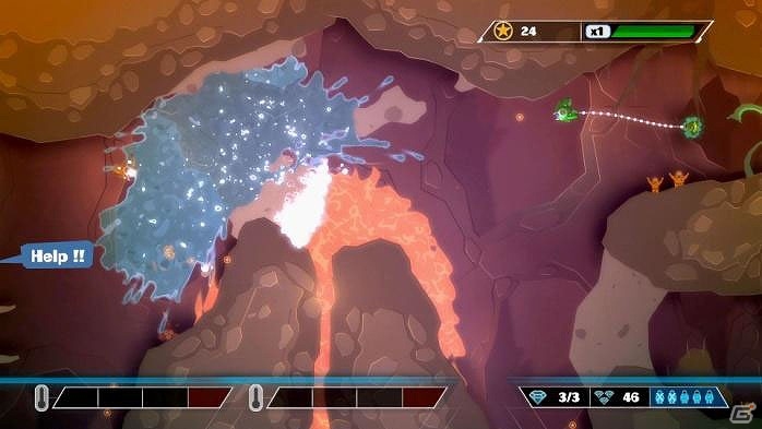 PS4/PS Vita「PixelJunk Shooter Ultimate」が配信開始―PS Plus加入者限定で1ヶ月間フリープレイもの画像3