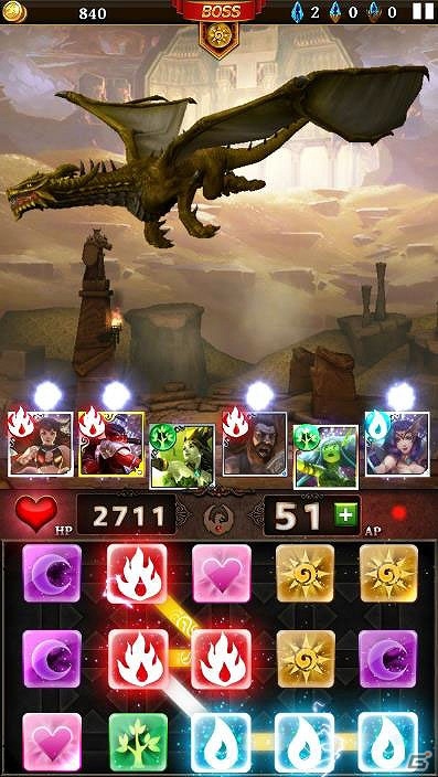 ルーンを繋げて魔物を倒す！iOS/Android「ダンジョン・ジェム」が配信の画像2