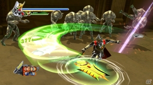 PS3/Wii U「仮面ライダー バトライド・ウォーII」追加DLC第2弾として登場の「仮面ライダー鎧武 極アームズ」が繰り出す技の数々を紹介！の画像10