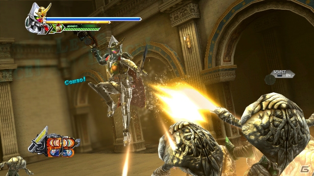 PS3/Wii U「仮面ライダー バトライド・ウォーII」追加DLC第2弾として登場の「仮面ライダー鎧武 極アームズ」が繰り出す技の数々を紹介！の画像3