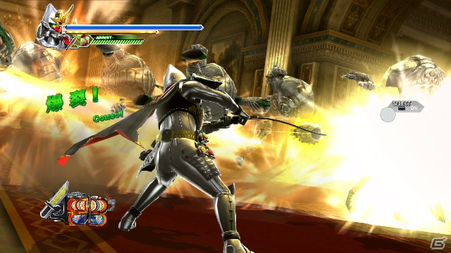 PS3/Wii U「仮面ライダー バトライド・ウォーII」追加DLC第2弾として登場の「仮面ライダー鎧武 極アームズ」が繰り出す技の数々を紹介！の画像4