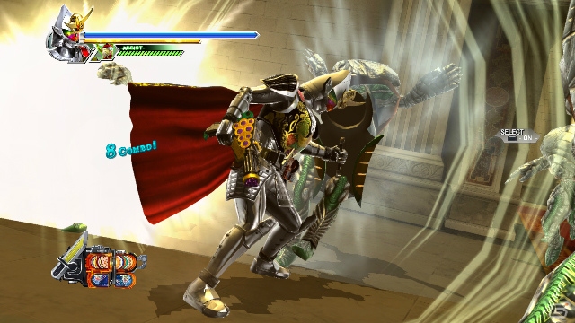 PS3/Wii U「仮面ライダー バトライド・ウォーII」追加DLC第2弾として登場の「仮面ライダー鎧武 極アームズ」が繰り出す技の数々を紹介！の画像8