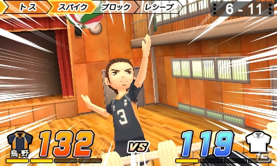 3DS「ハイキュー!! 繋げ!頂の景色!!」では烏野高校排球部の6人が主人公に―カットイン演出も楽しめるバレーボールの流れも紹介！の画像14