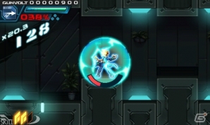 3DS「蒼き雷霆 ガンヴォルト」ならではのゲームシステムやガンヴォルトの成長要素が明らかに―配信時期は8月中旬へと更新の画像36