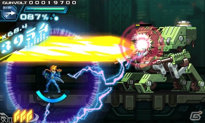 3DS「蒼き雷霆 ガンヴォルト」ならではのゲームシステムやガンヴォルトの成長要素が明らかに―配信時期は8月中旬へと更新の画像10