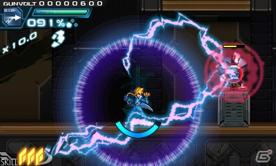3DS「蒼き雷霆 ガンヴォルト」ならではのゲームシステムやガンヴォルトの成長要素が明らかに―配信時期は8月中旬へと更新の画像17