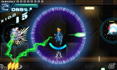 3DS「蒼き雷霆 ガンヴォルト」ならではのゲームシステムやガンヴォルトの成長要素が明らかに―配信時期は8月中旬へと更新の画像24