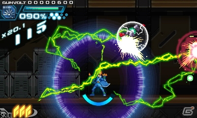 3DS「蒼き雷霆 ガンヴォルト」ならではのゲームシステムやガンヴォルトの成長要素が明らかに―配信時期は8月中旬へと更新の画像26