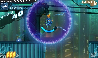3DS「蒼き雷霆 ガンヴォルト」ならではのゲームシステムやガンヴォルトの成長要素が明らかに―配信時期は8月中旬へと更新の画像27