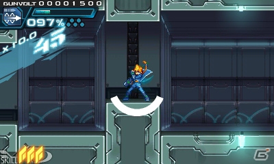 3DS「蒼き雷霆 ガンヴォルト」ならではのゲームシステムやガンヴォルトの成長要素が明らかに―配信時期は8月中旬へと更新の画像3