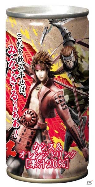 「戦国BASARA4」グッズ最新情報！3軍勢を模した缶ドリンク＆ぬいぐるみ「真田幸村」「猿飛佐助」が登場の画像2