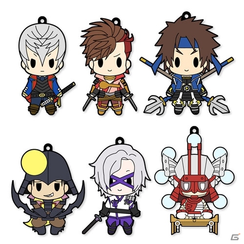 半立体の凸凹感が楽しめる「戦国BASARA4 ラバーストラップコレクション」Vol.1＆Vol.2が9月に発売―特別衣装バージョンに加え新武将も勢揃い！の画像2