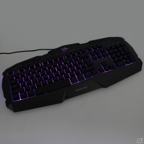 上海問屋、ブルー・レッド・パープルの3色に光るLEDが魅力！「バックライト内蔵 ゲーミングキーボード」を販売の画像2