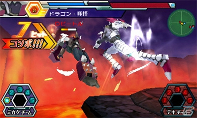 3DS「マジンボーン 時間と空間の魔神」3vs3の協力プレイ＆強力な必殺技を繰り出すバトルアクションを紹介！ファイターを強化するカスタマイズ要素もの画像23