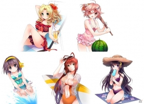 iOS/Android「落桜散華抄」描き下ろし水着イラストや限定デートが楽しめる夏の期間限定イベント開催の画像3