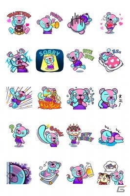 Yahoo! Mobage/mixi「どうぶつ☆アイランド」のシャレグマがLINEスタンプに登場