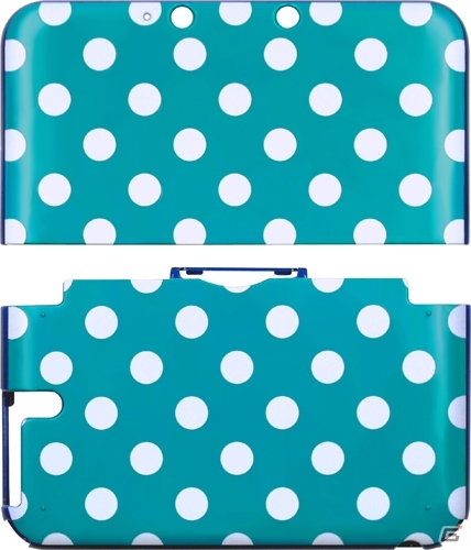 3DS LL用薄型カバー「CYBER・DESIGN COVER」に新ラインナップ―キュートなドット柄が魅力の2色が8月8日に発売の画像1