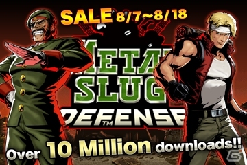 iOS/Android「メタルスラッグ ディフェンス」1,000万ダウンロード突破を記念した値下げセールが開催―2on2通信対戦などのバージョンアップも実施の画像1