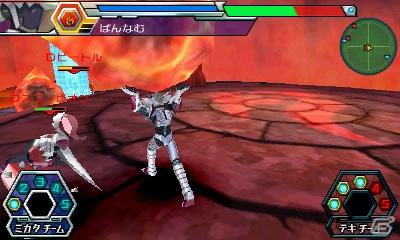 3DS「マジンボーン 時間と空間の魔神」魔神たちを操作してダイナミックな攻撃を繰りだそう！3DS版だけのオリジナルボーンファイターも紹介の画像13