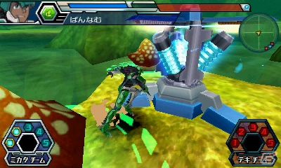 3DS「マジンボーン 時間と空間の魔神」魔神たちを操作してダイナミックな攻撃を繰りだそう！3DS版だけのオリジナルボーンファイターも紹介の画像17