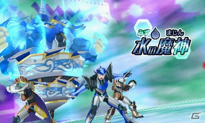 3DS「マジンボーン 時間と空間の魔神」魔神たちを操作してダイナミックな攻撃を繰りだそう！3DS版だけのオリジナルボーンファイターも紹介の画像6