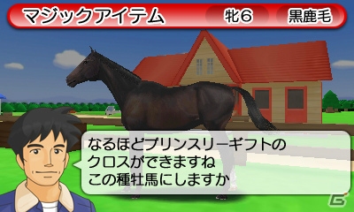 3DS「ダービースタリオンGOLD」競走馬を育成する牧場や立体視で楽しめるレースシーンなどの画面写真を紹介！の画像15