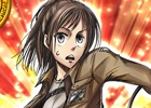 iOS/Android「クイズRPG 魔法使いと黒猫のウィズ」が「進撃の巨人」とコラボレート―エレンやサシャの限定Aレアカードを手に入れよう！
