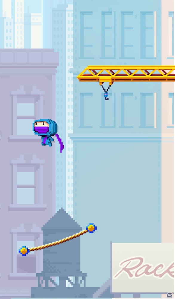 ドットで出てきたキャラクターを高くジャンプさせるカジュアルゲーム―Android版「Ninja UP! ～ニンジャアップ！～」が配信開始の画像2