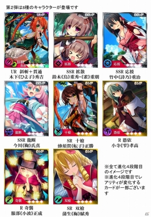 iOS/Android「禁断召喚！サモンマスター」×「戦国†恋姫 ～乙女絢爛☆戦国絵巻～」のコラボカード第2弾が登場！レイドイベント「戦火のキマイラ」も開催の画像1