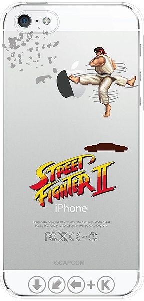 透明ケースのデザインとiPhone 5s/5のロゴマークを組み合わせたデザインが楽しめる「iPhone5s/5 専用 ストリートファイターII iPhone＋」本日発売の画像4