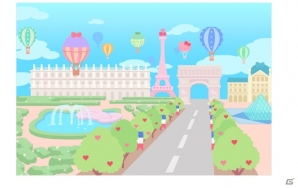 iOS/Android「Hello Kitty Flower Bounce」新エリア「フランス」や新衣装「人魚」を追加するバージョンアップが実施！9月のバージョンアップ情報もの画像1