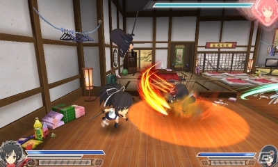 3DS「閃乱カグラ2 -真紅-」爆乳ハイパーDLC第1弾「閃乱カグラ2 Waistdeep」が配信―ちっちゃい飛鳥たちが大暴れのドタバタ活劇！の画像4