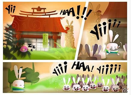 さらわれた弟子たちを救い出せ！3DS「カンフーラビット」が2014年秋に配信決定の画像1