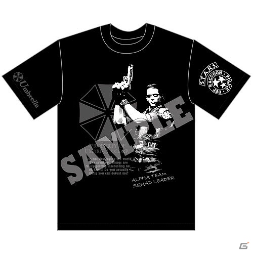 「バイオハザード」クリス、ジル、ウェスカーをモチーフにしたTシャツが9月25日より発売―東京ゲームショウにて先行販売も実施予定の画像3