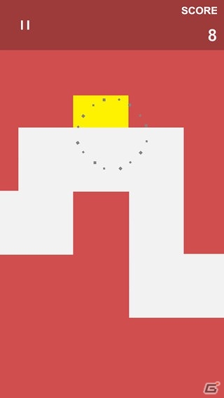 迫る壁を避け続けろ！iOS/Android「壁にあたったら死亡！」が配信の画像2