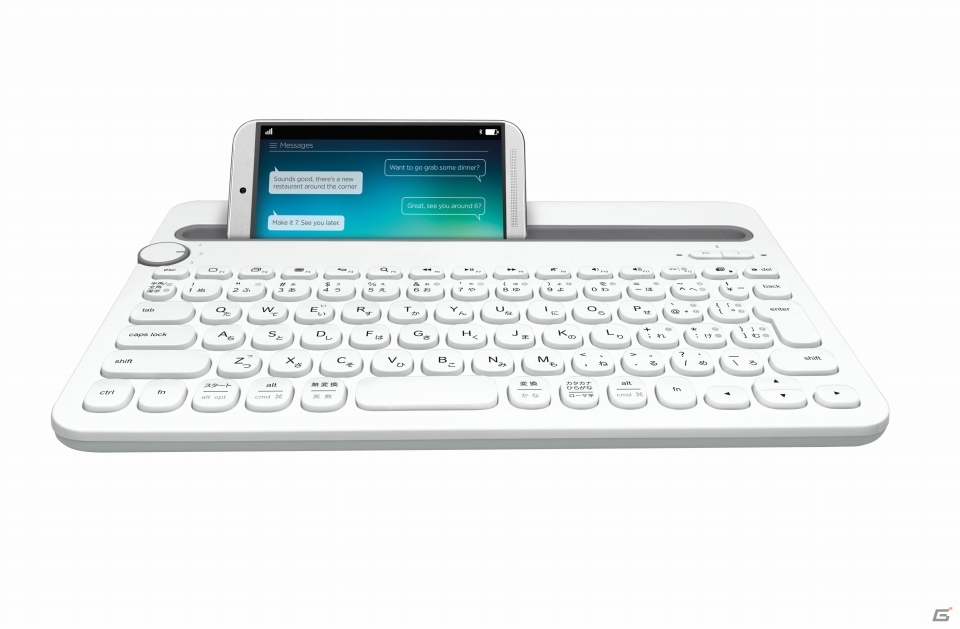 スマートフォン/タブレットを立てられるスタンド機能付き「ロジクール Bluetooth マルチデバイス キーボード K480」が9月12日に発売の画像1