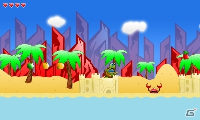 海賊に侵略された亀島を奪回！3DS向け横スクロールアクション「タートルテイル 亀島奪回」が9月17日より配信スタートの画像2