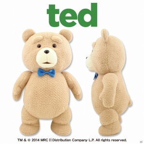 映画「ted」をリアルに再現！青色リボンを付けた「ted おれのBIGモフモフリボンぬいぐるみ」がクレーンゲーム専用景品として登場の画像1