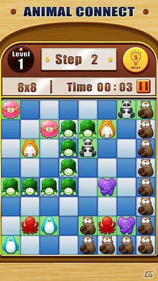 可愛い動物達を繋げる簡単操作のパズルゲーム！iOS/Android「アニマルコネクト」配信開始の画像4