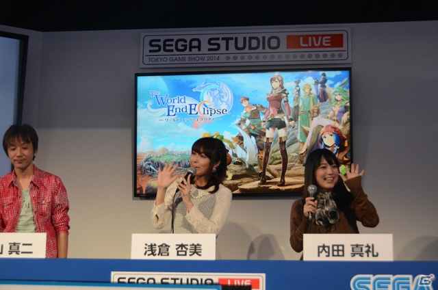【TGS 2014】「ワールド エンド エクリプス」のボイス収録はまだ2割？出演声優の浅倉杏美さん、内田真礼さんをゲストに迎えたステージをレポートの画像8