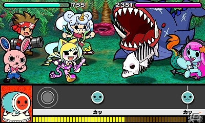 3DS「太鼓の達人 どんとかつの時空大冒険」フウガ、ミライ、こだまと無人島からの脱出に挑め！追加コンテンツ「人気曲＋追加クエストパック3」配信開始の画像4