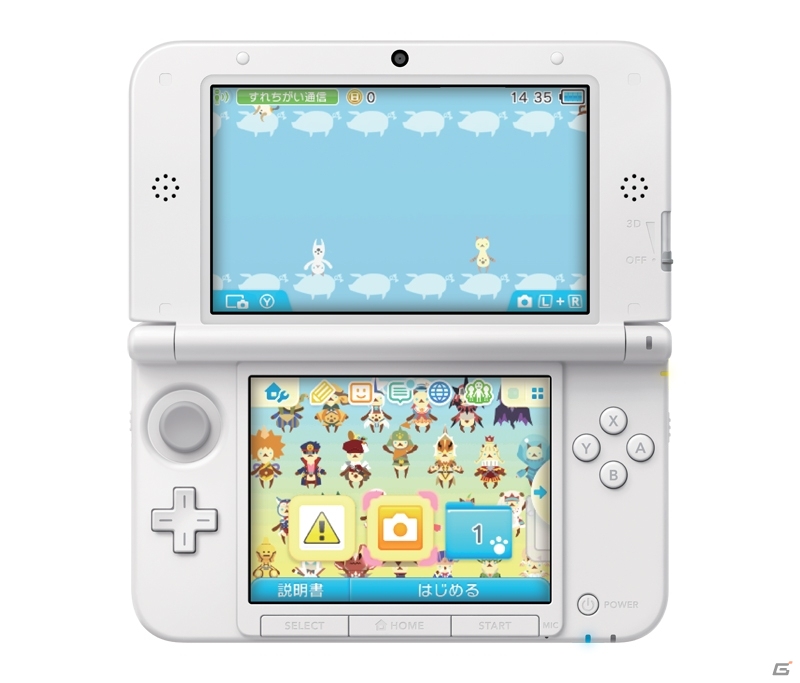 3DSのHOMEメニューをMH4Gスタイルに着せ替え！「モンスターハンター4G」2種類のテーマが10月中旬に配信決定の画像2