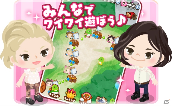 Ameba「バブルンマーチ」が11月末より配信決定！2000円相当のゲーム内コインが入手できる事前登録キャンペーンも開始の画像2